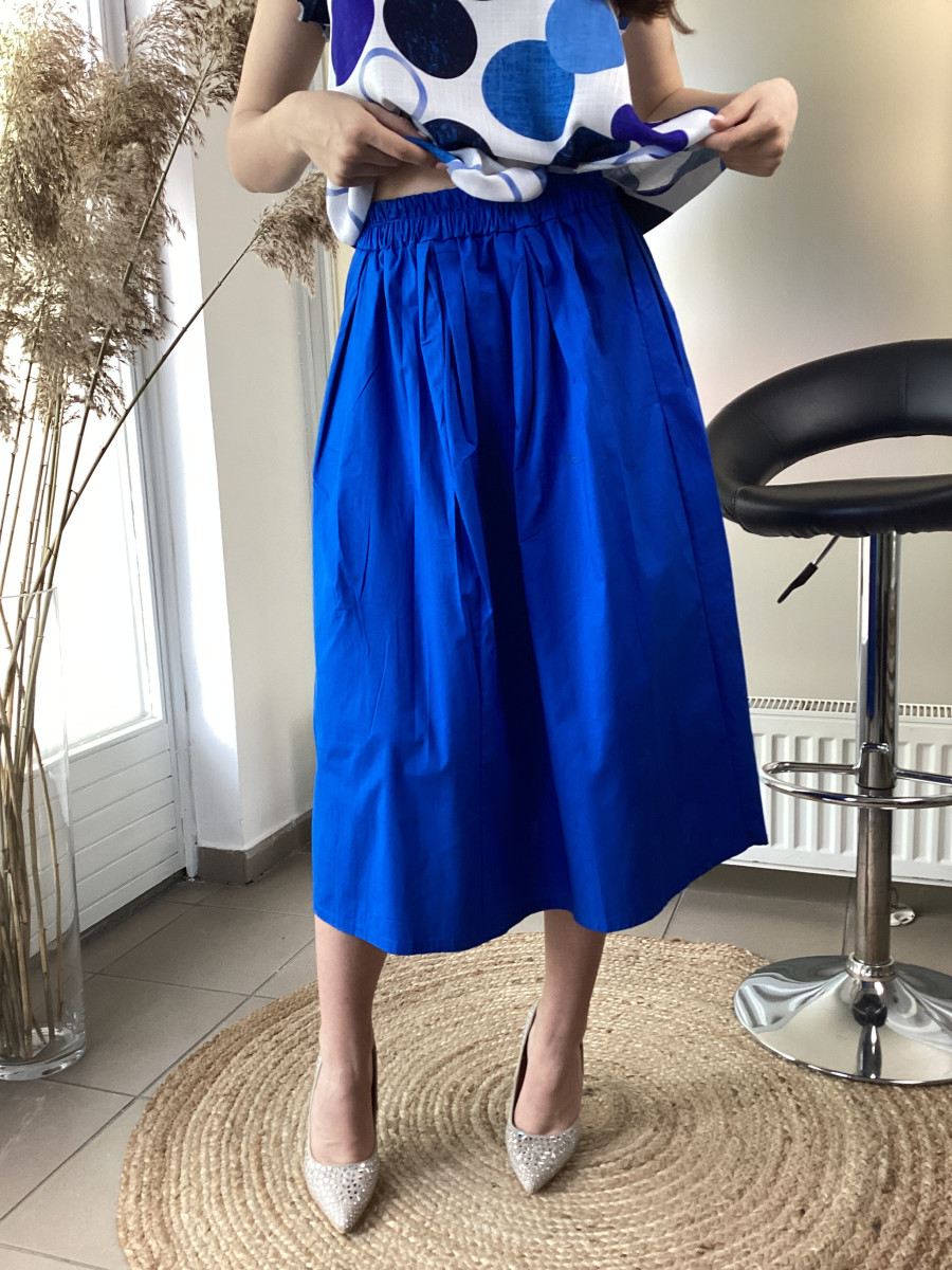 Királykék szoknya alj - királykék - Kép 2