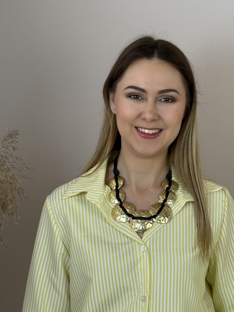 Medálos nyakék - arany - Kép 4