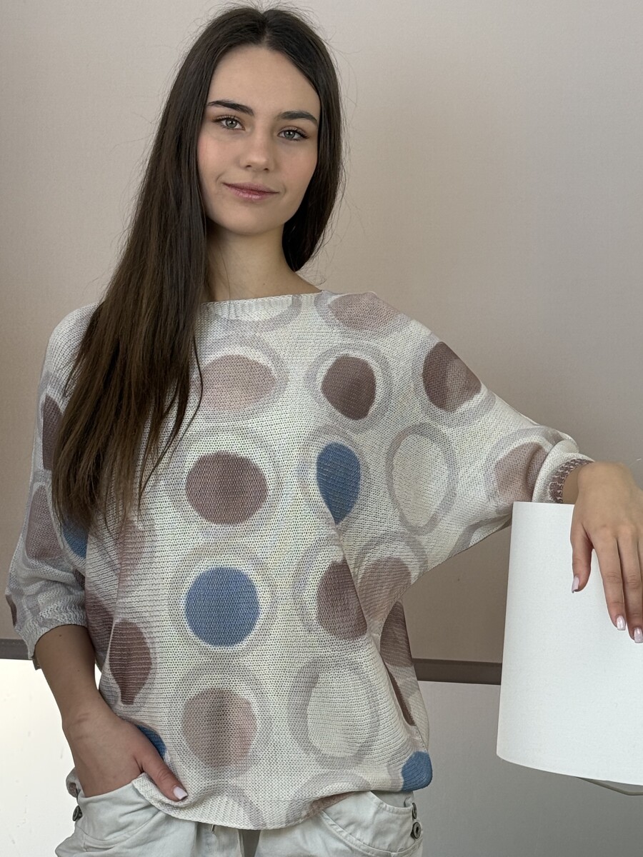 T ujjú vékony kötött mintás felső