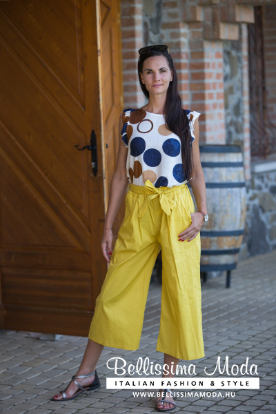 Álló nyakú blúz - krém