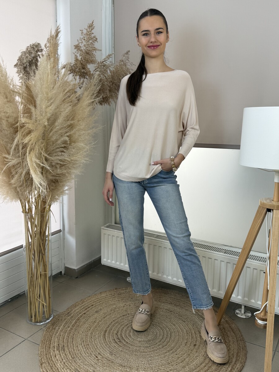 Mom fit farmer nadrág - világoskék - Kép 1