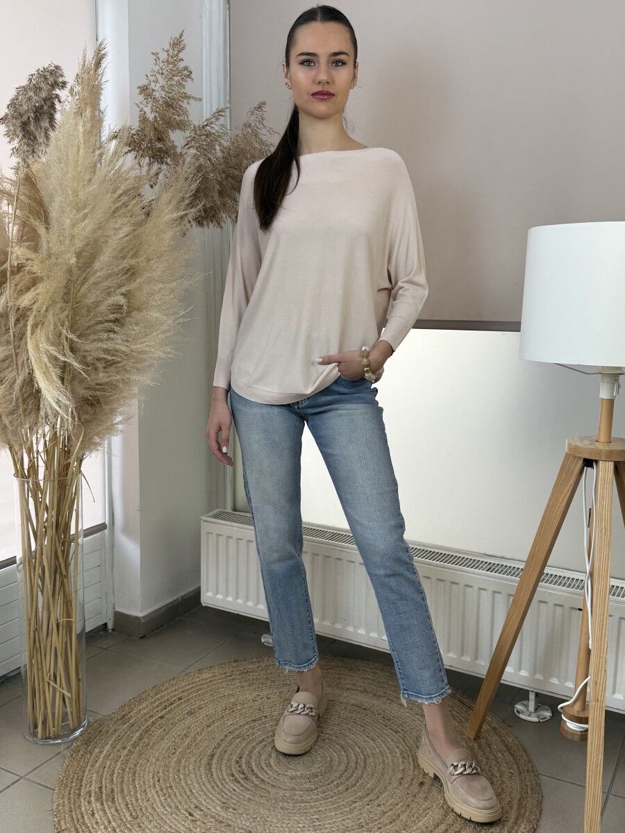 Mom fit farmer nadrág - világoskék - Kép 8