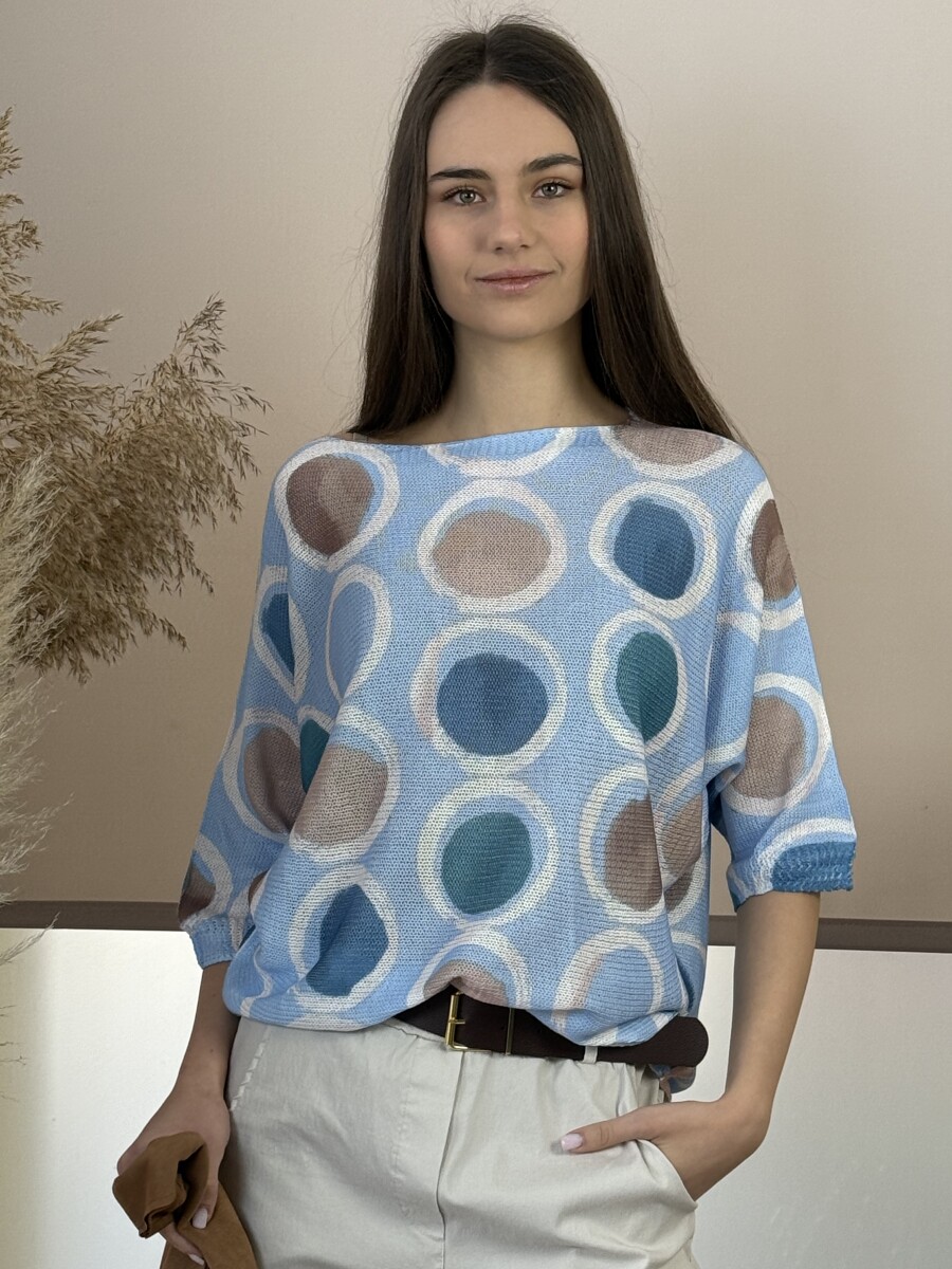 T ujjú vékony kötött mintás felső