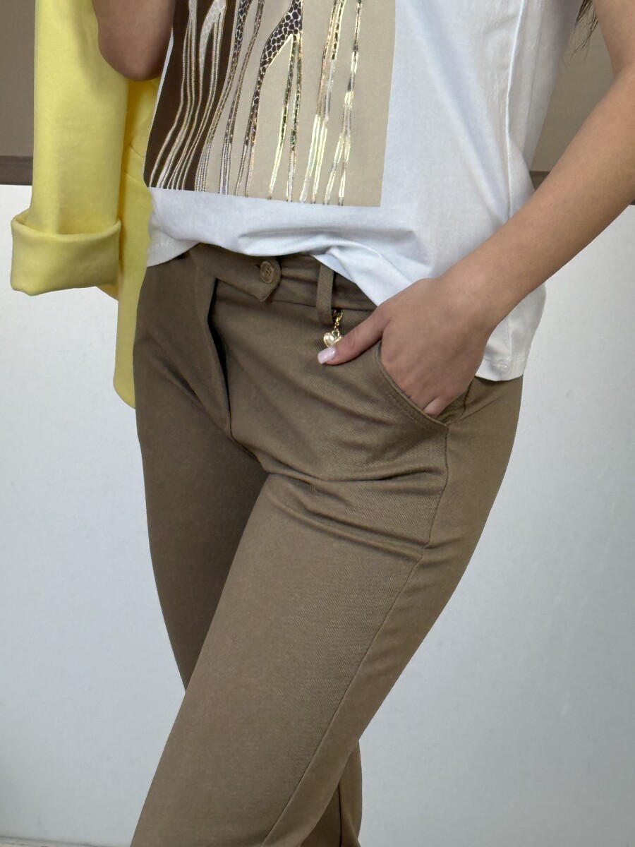 Svédzsebes nadrág - camel - Kép 27