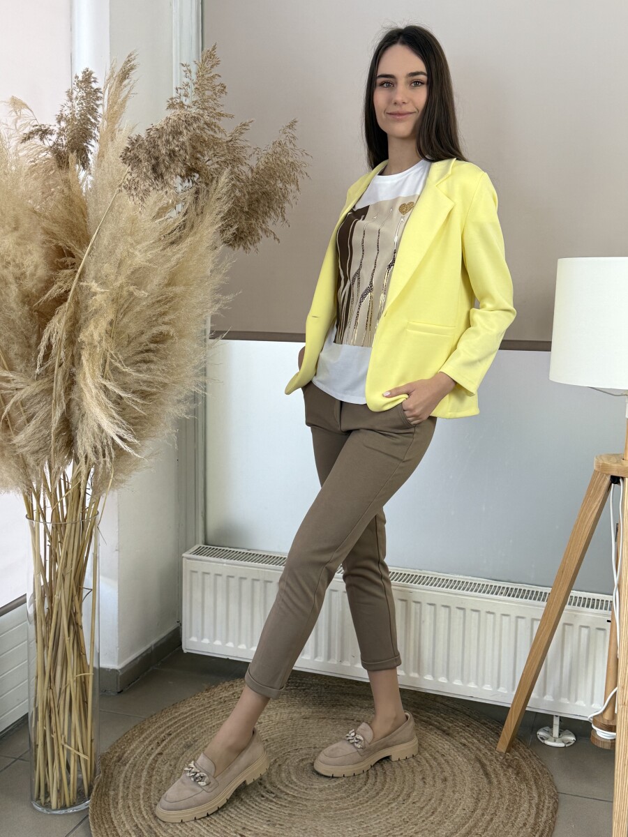 Svédzsebes nadrág - camel - Kép 12