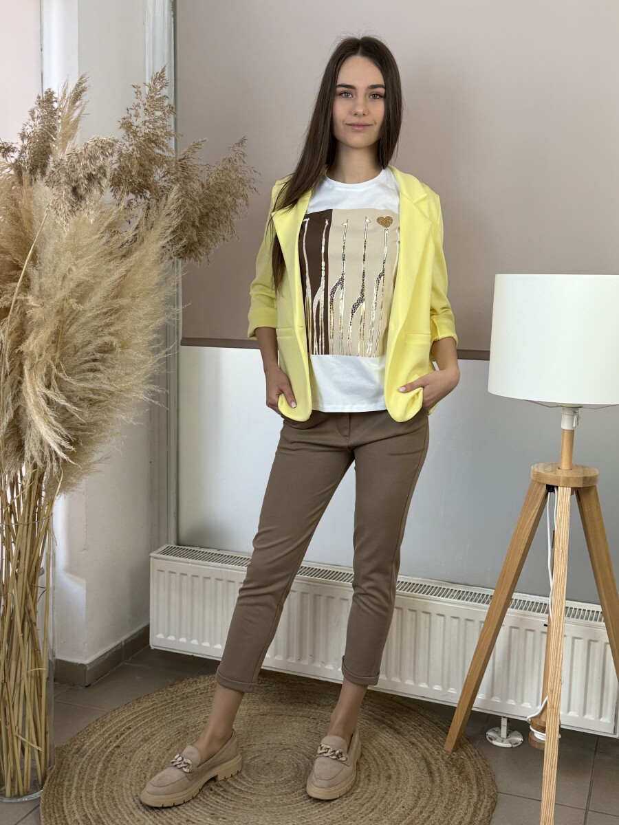 Svédzsebes nadrág - camel - Kép 19