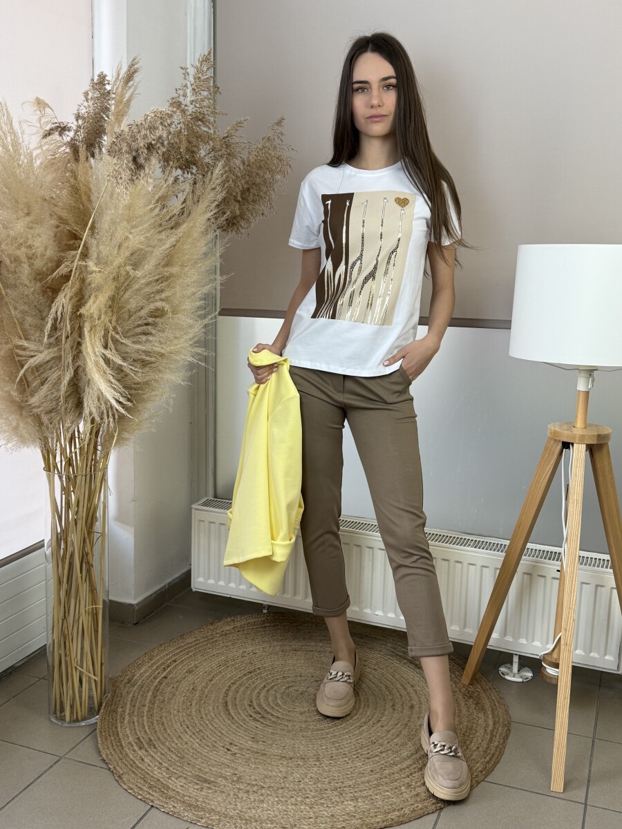 Svédzsebes nadrág - camel - Kép 21