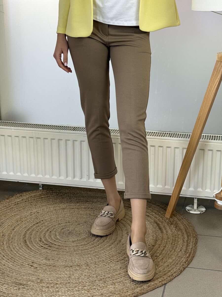 Svédzsebes nadrág - camel - Kép 9