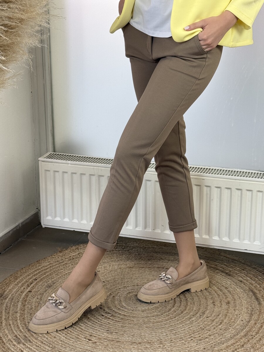 Svédzsebes nadrág - camel - Kép 13