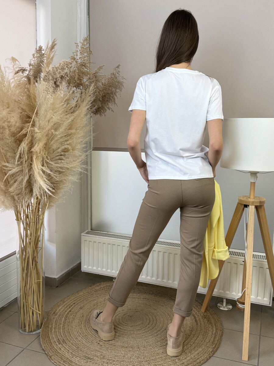 Svédzsebes nadrág - camel - Kép 24