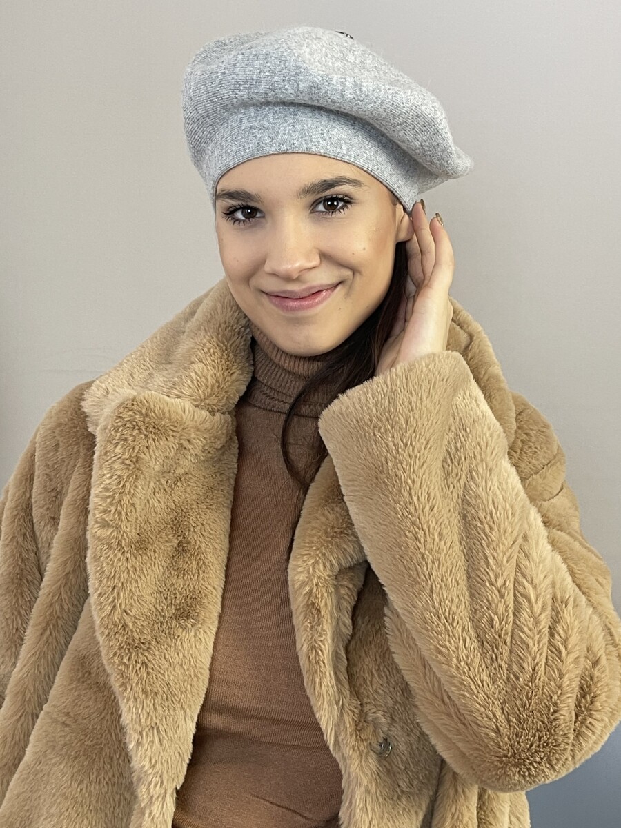 Szőrmekabát gallérral - camel - Kép 9