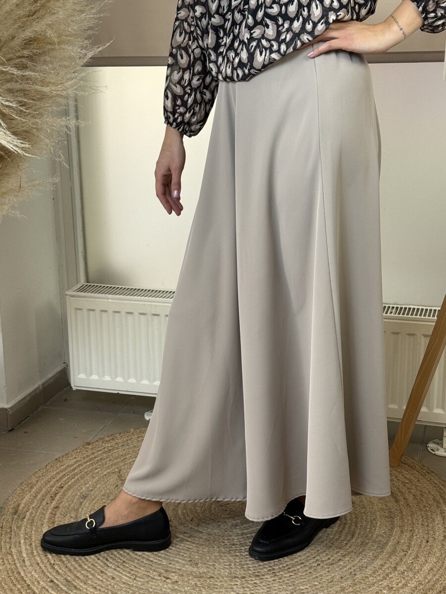 Gumisderekú nadrágszoknya - homok - Kép 3