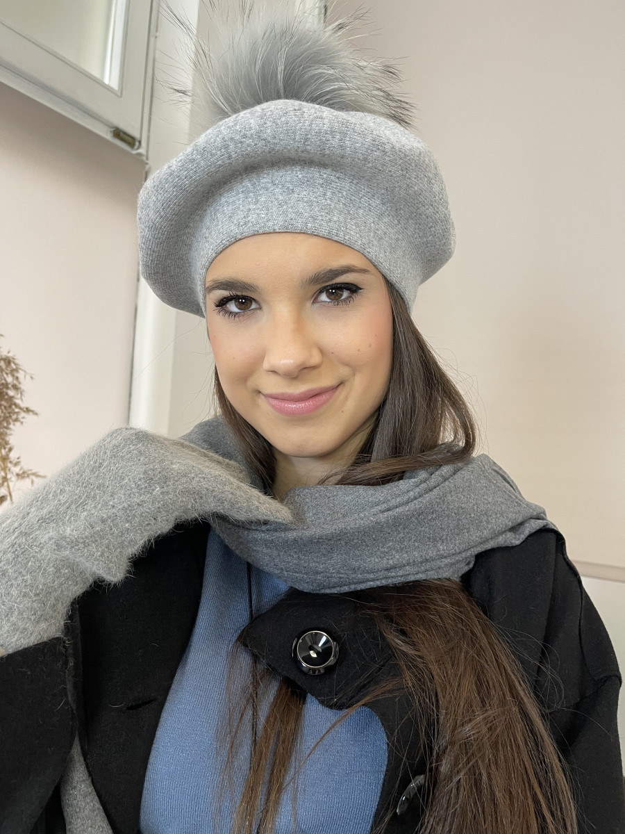 Szürke kesztyű - sötétszürke - Kép 2