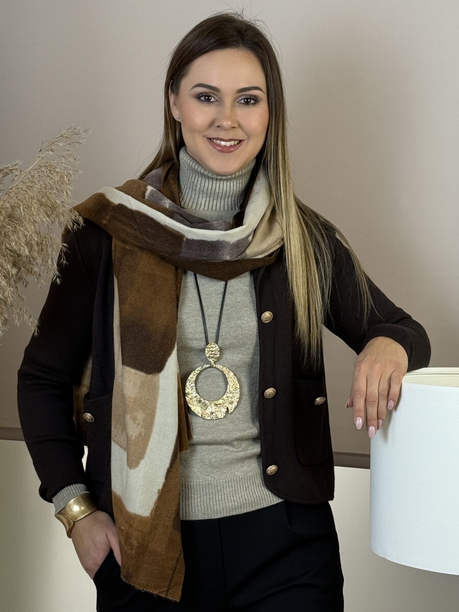 Finom kötésű garbó - homok - Kép 16