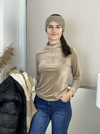 Plüss garbó - bézs