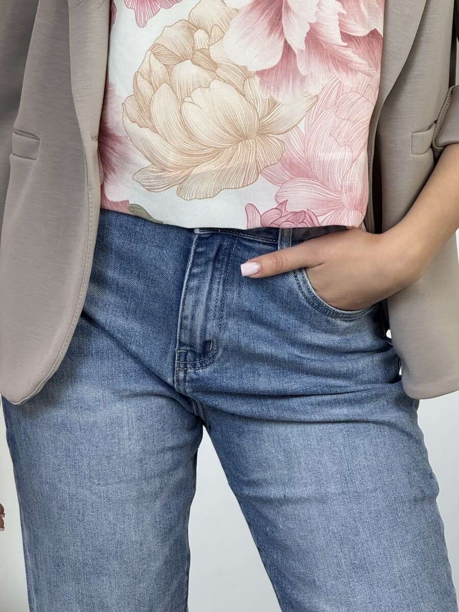 Mom fit farmernadrág - világoskék - Kép 16