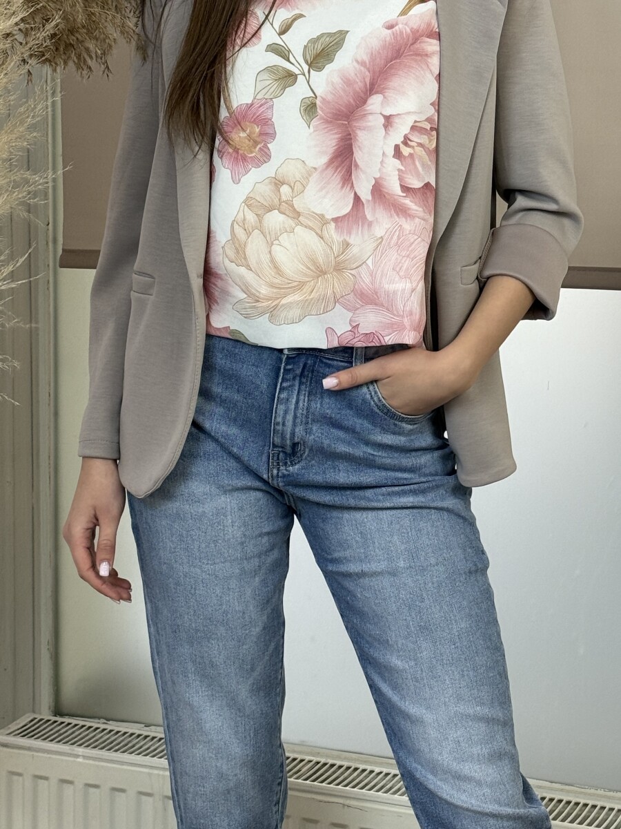 Mom fit farmernadrág - világoskék - Kép 15