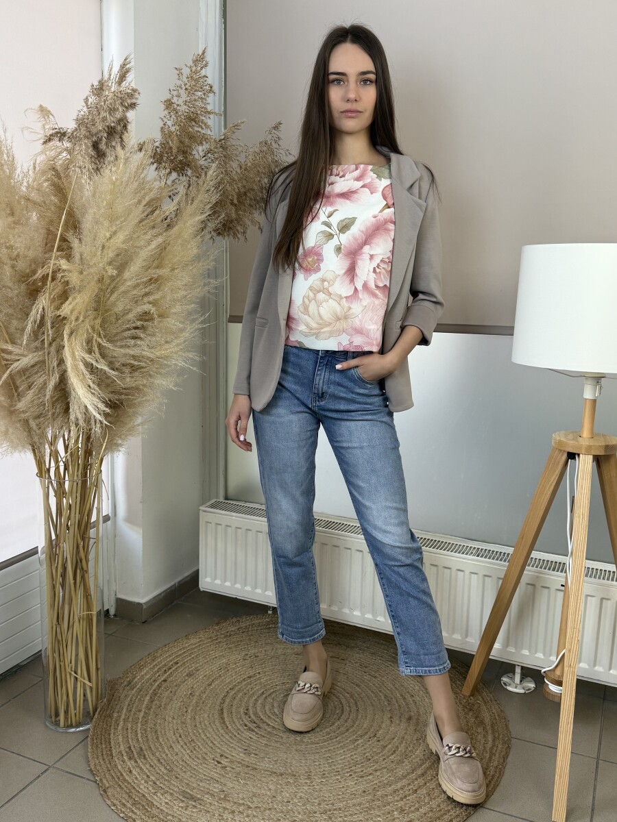 Mom fit farmernadrág - világoskék - Kép 13