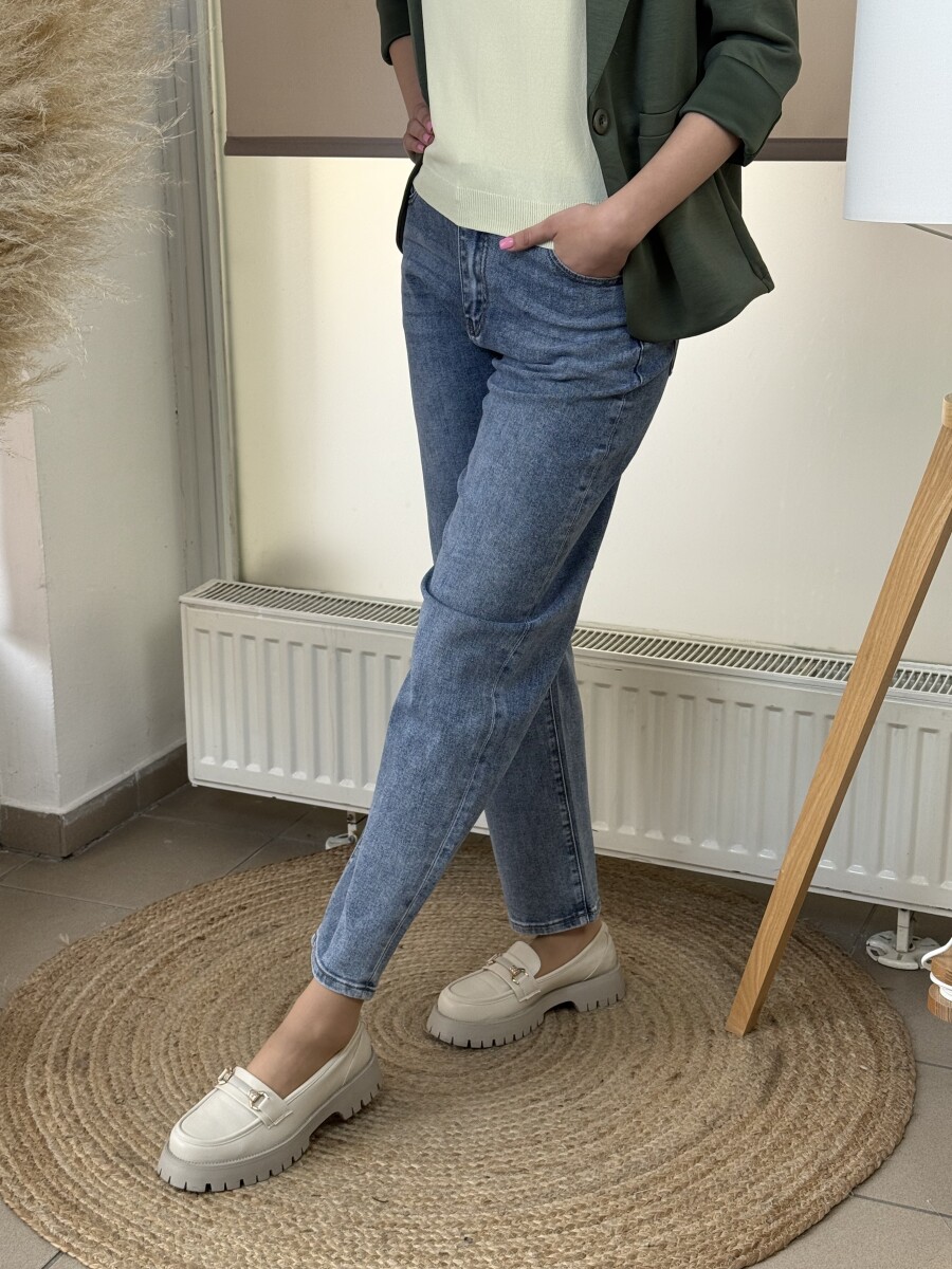 Balloon fit farmernadrág - világoskék - Kép 20