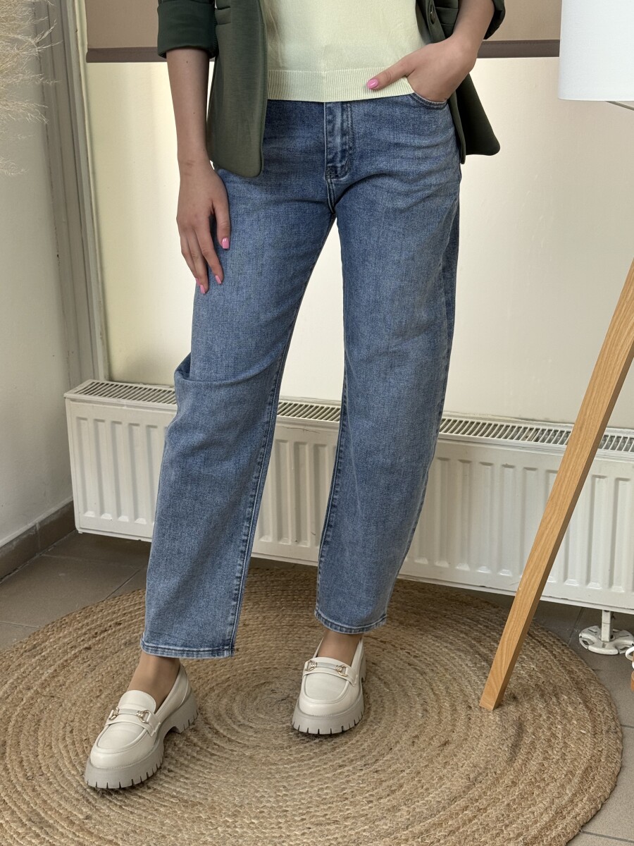 Balloon fit farmernadrág - világoskék - Kép 14