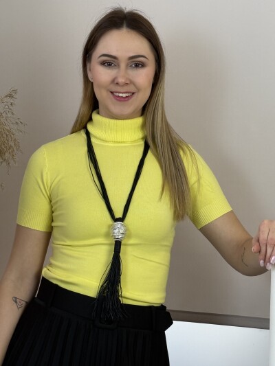 Rojtos nyaklánc - fekete-ezüst - Kép 13