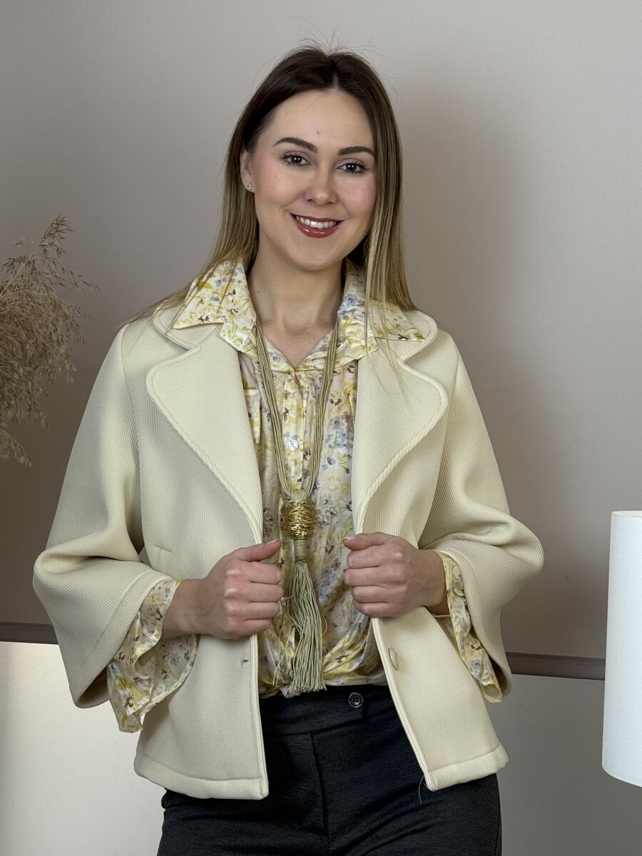 Rojtos nyaklánc - beige-arany - Kép 2