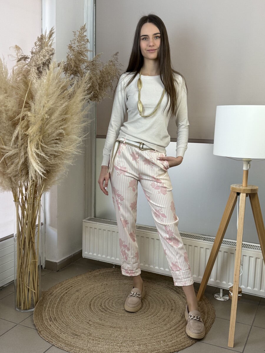 Fém díszes nyaklánc - arany-bézs - Kép 8