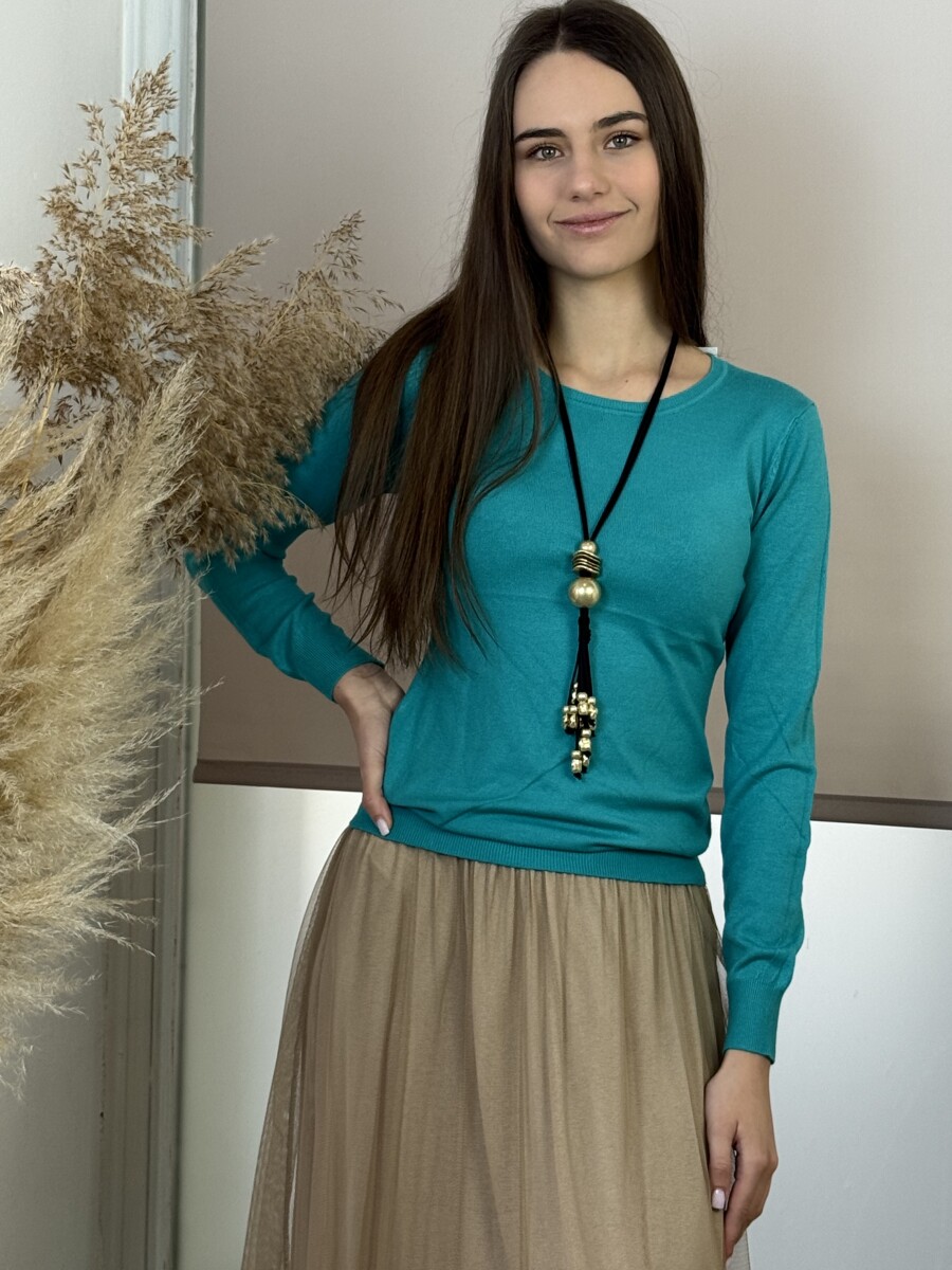 Gömb díszes nyaklánc - arany-fekete - Kép 5