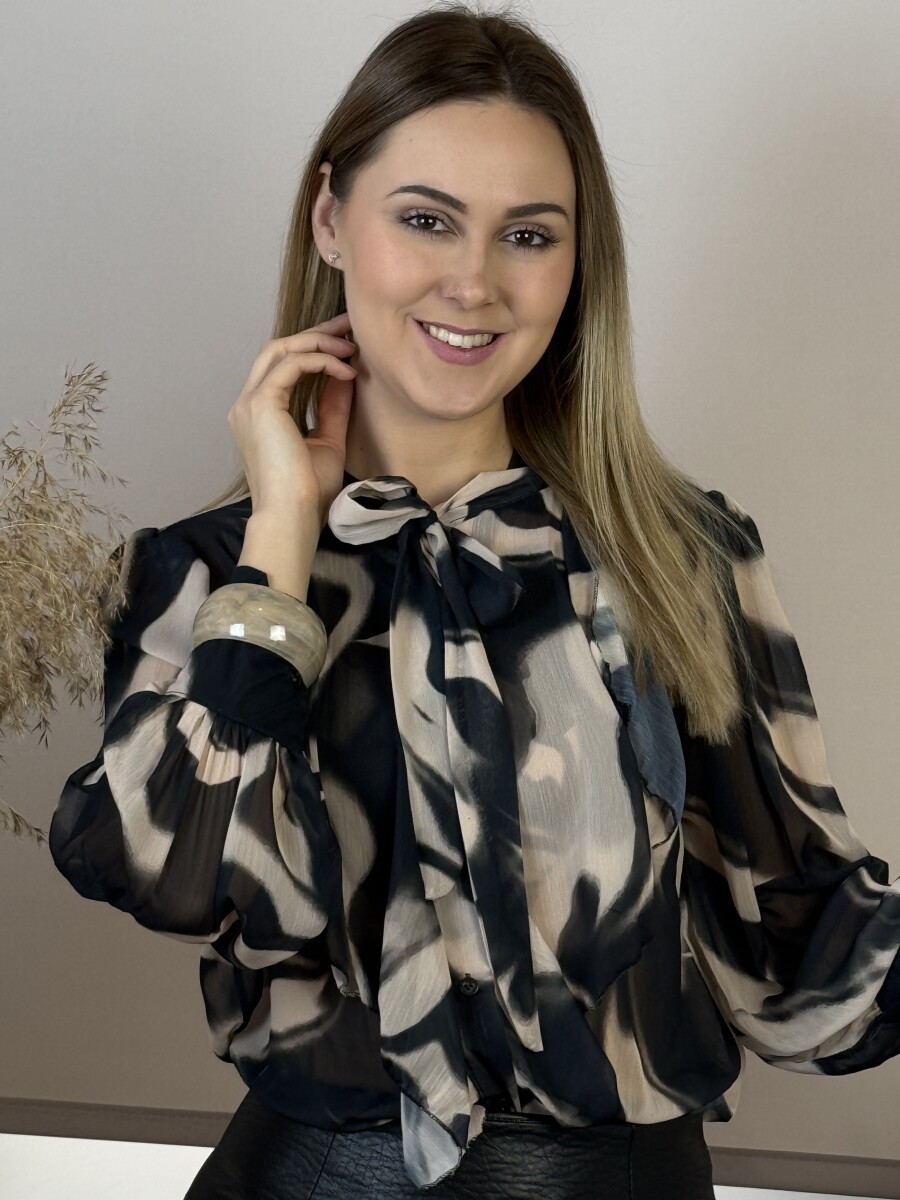 Széles karperec - bézs - Kép 5