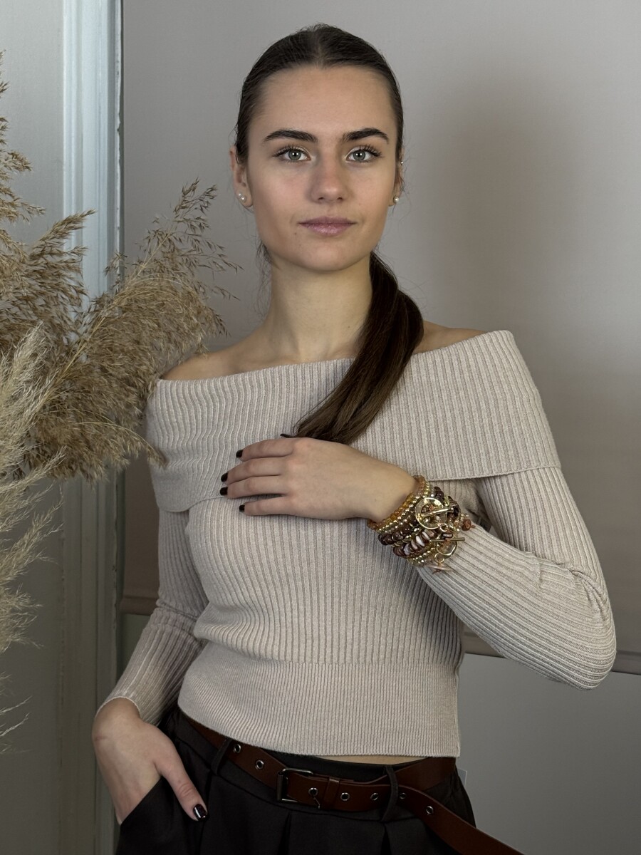 Gyöngyös spirál karkötő