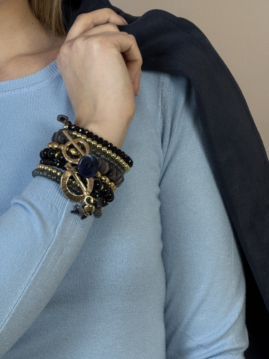 Gyöngyös spirál karkötő