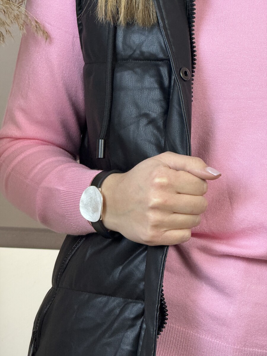 Karcolt medálos karkötő - ezüst - Kép 3