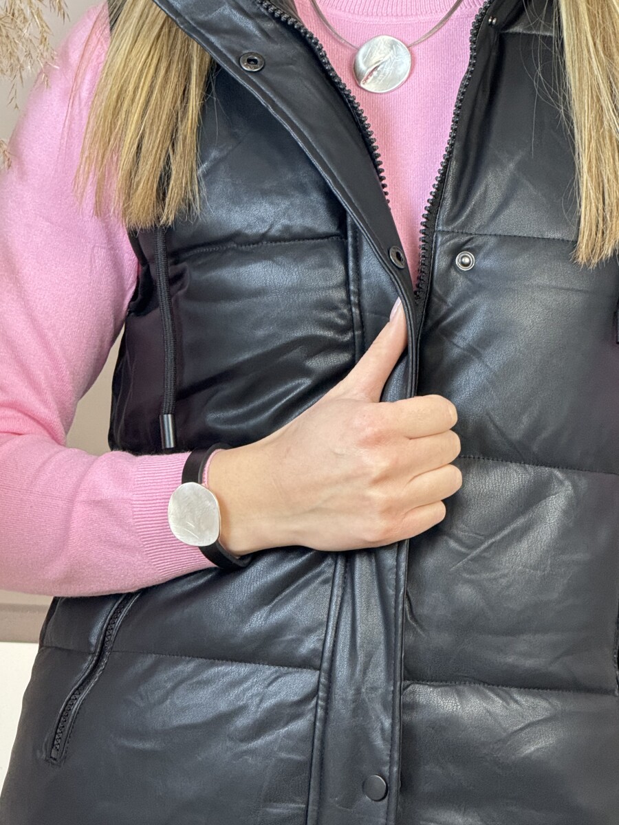 Karcolt medálos karkötő - ezüst - Kép 5