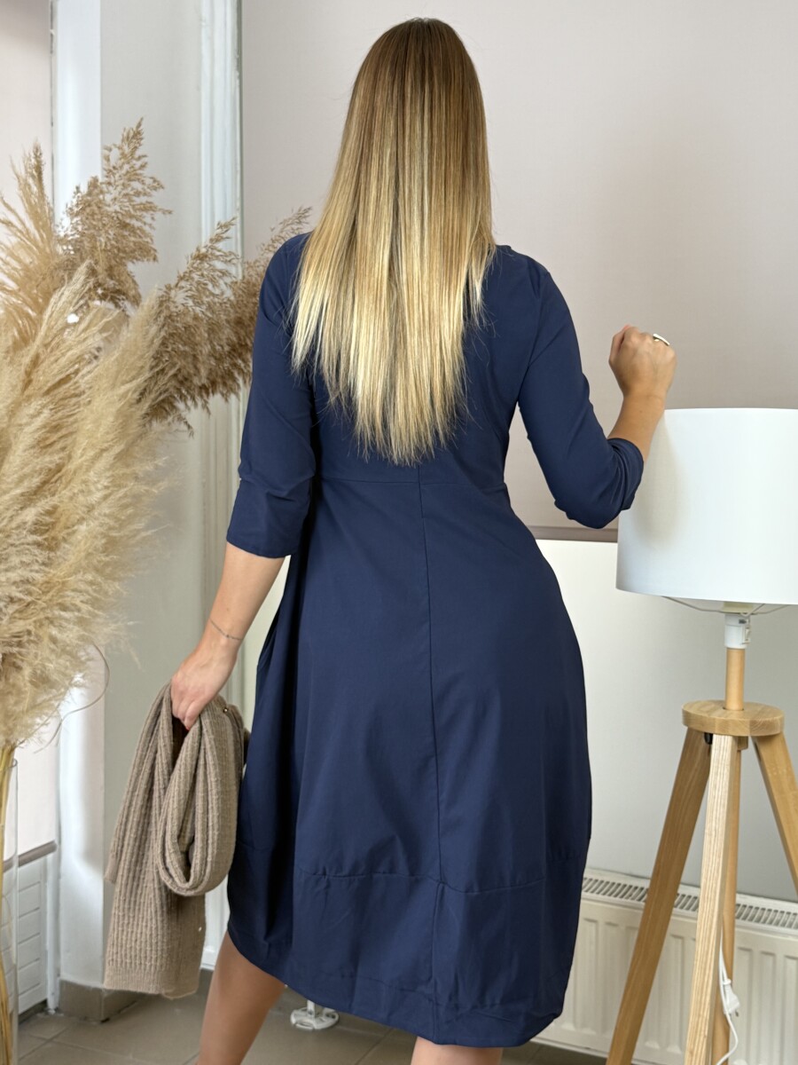 Zsebes hagymaruha - sötétkék - Kép 11