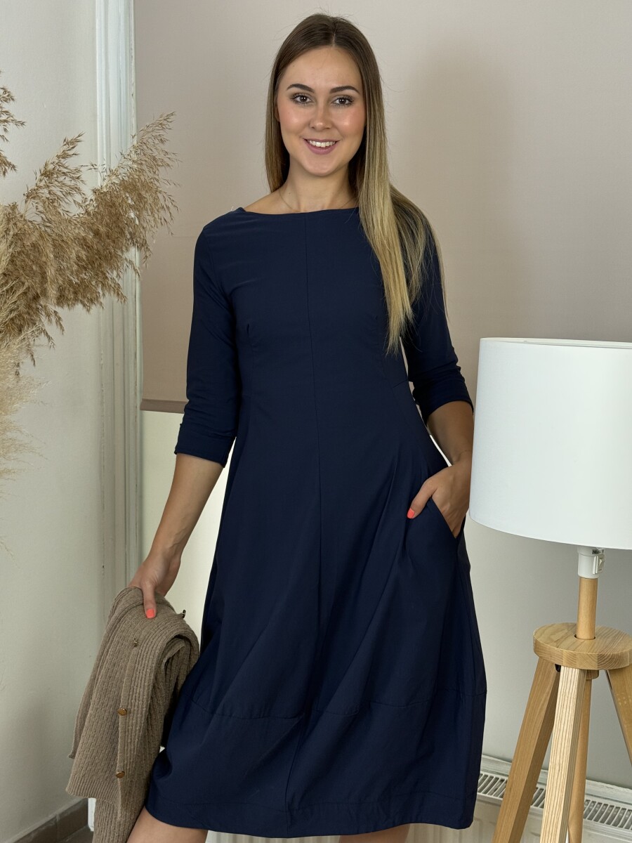 Zsebes hagymaruha - sötétkék - Kép 8