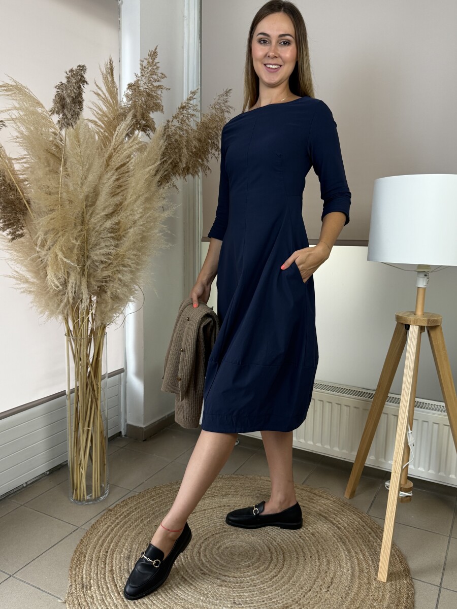 Zsebes hagymaruha - sötétkék - Kép 2