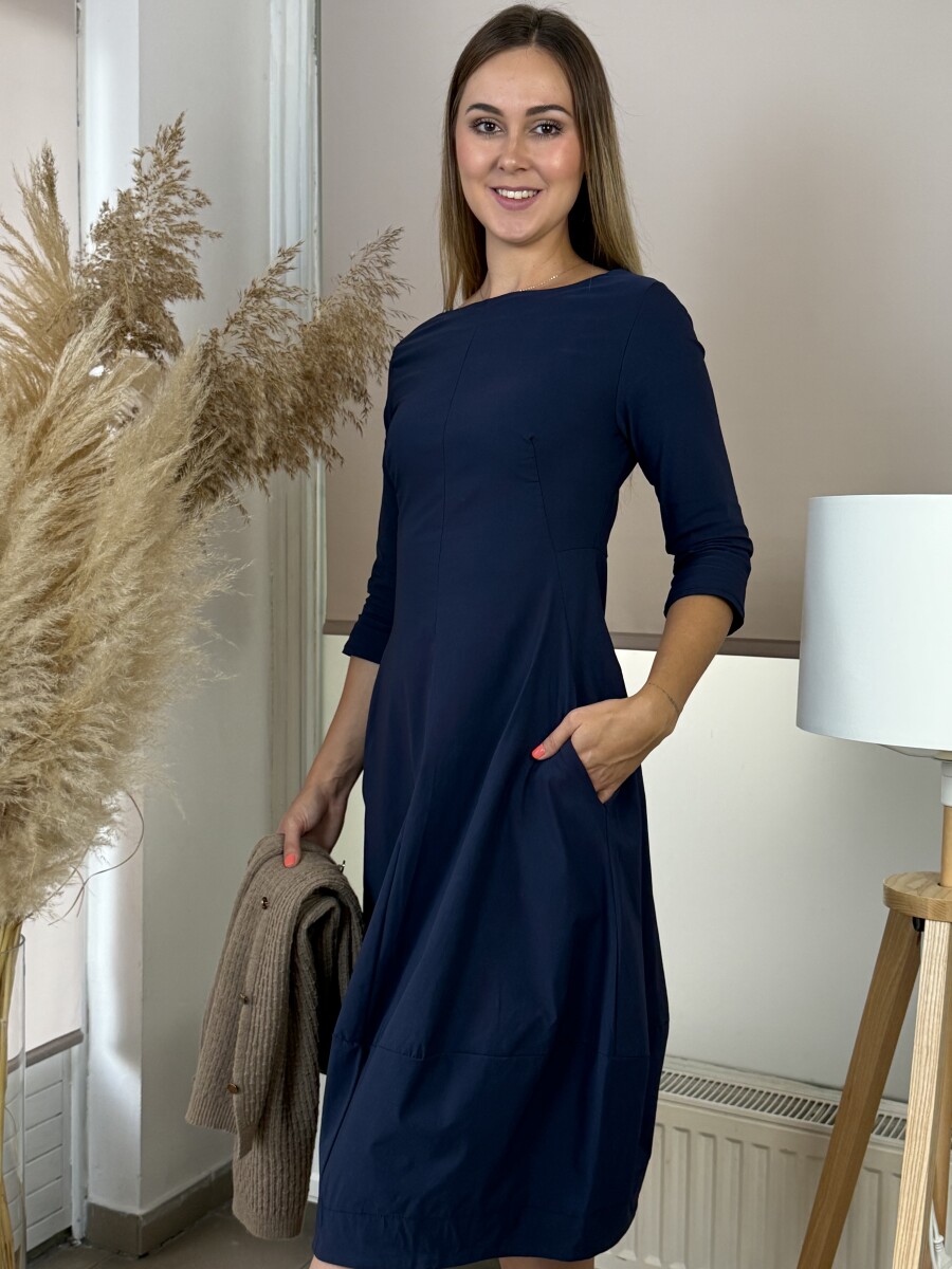 Zsebes hagymaruha - sötétkék - Kép 8