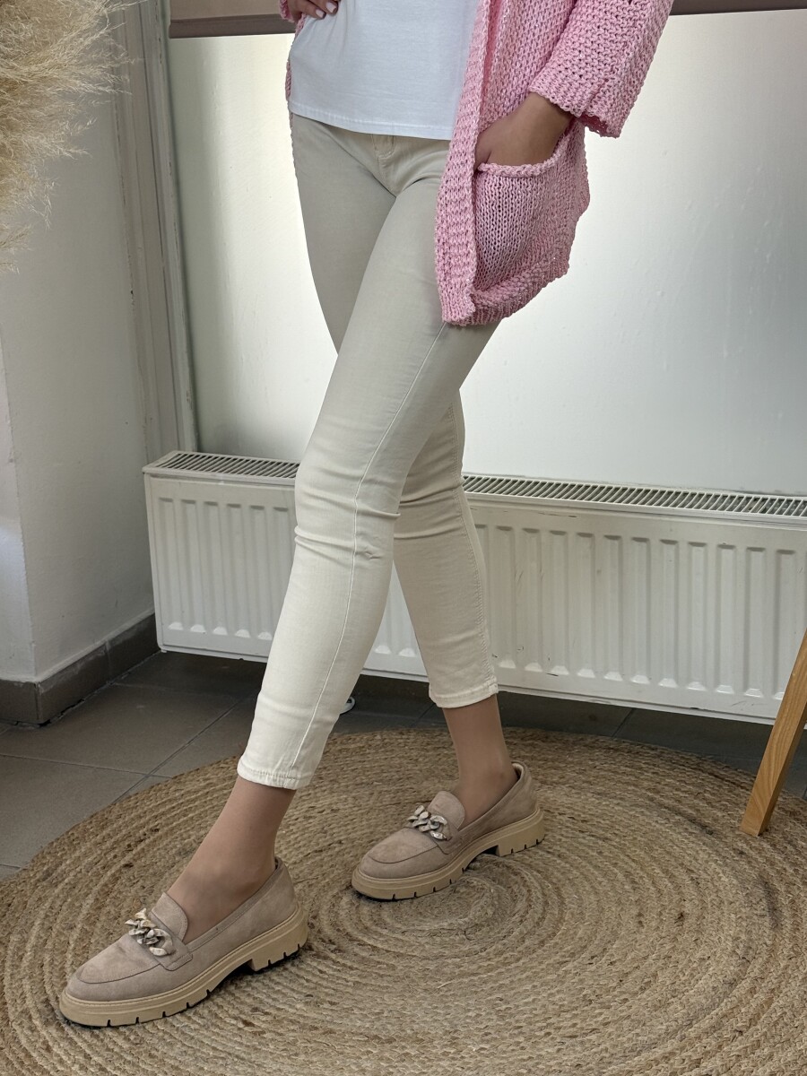 Színes push up farmer - krém - Kép 3