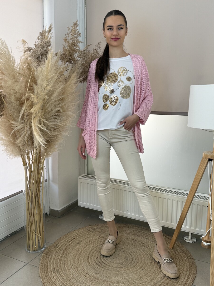 Színes push up farmer - krém - Kép 11