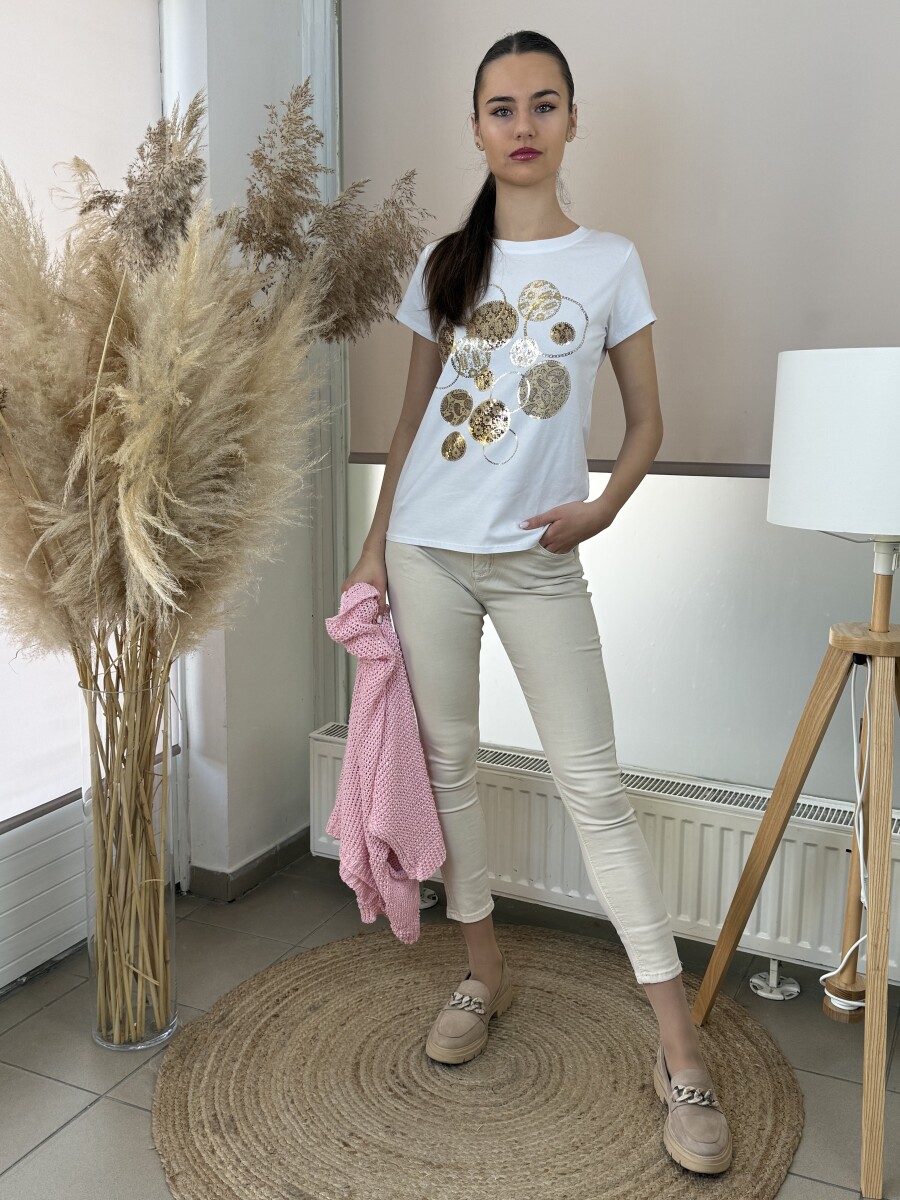 Színes push up farmer - krém - Kép 14