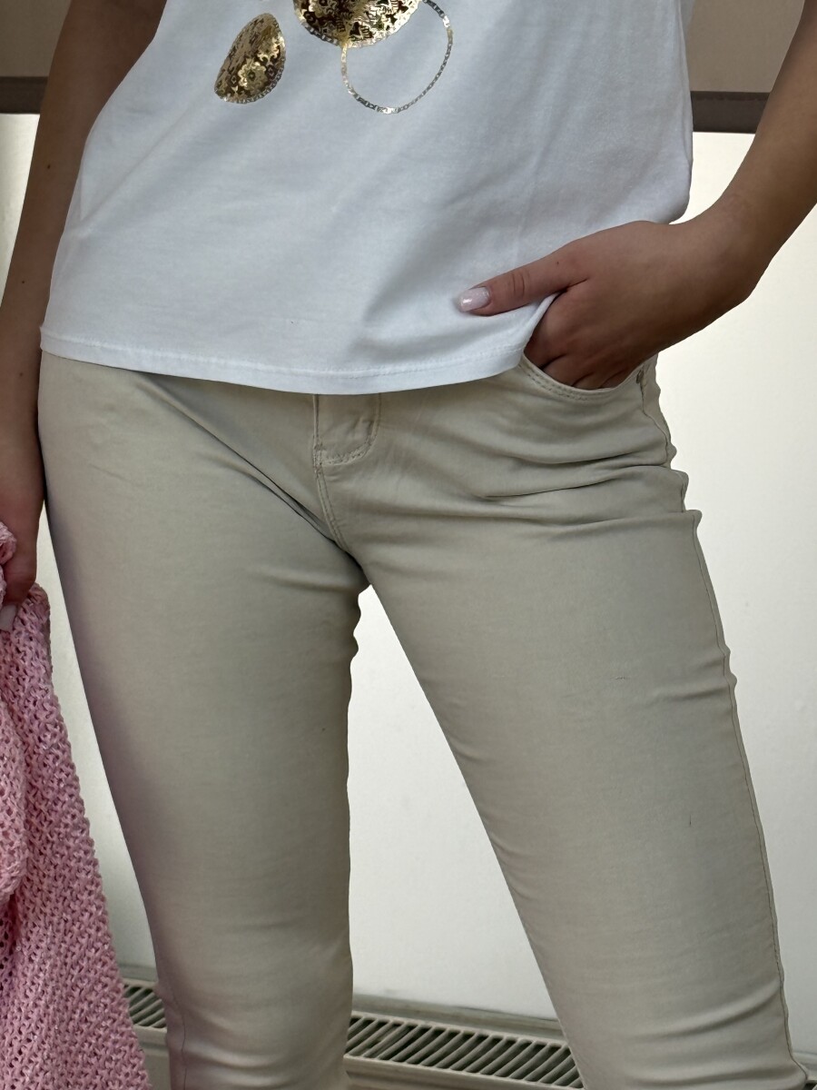 Színes push up farmer - krém - Kép 5