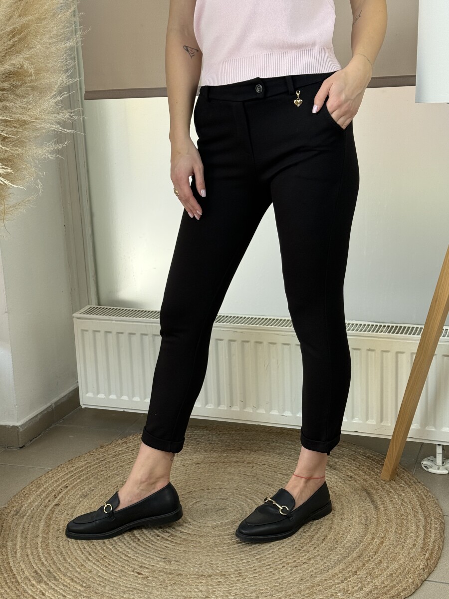 Svédzsebes nadrág - fekete - Kép 4