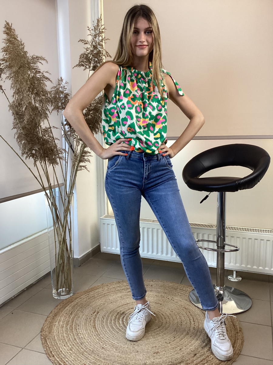 Svédzsebes farmernadrág - világos - Kép 1