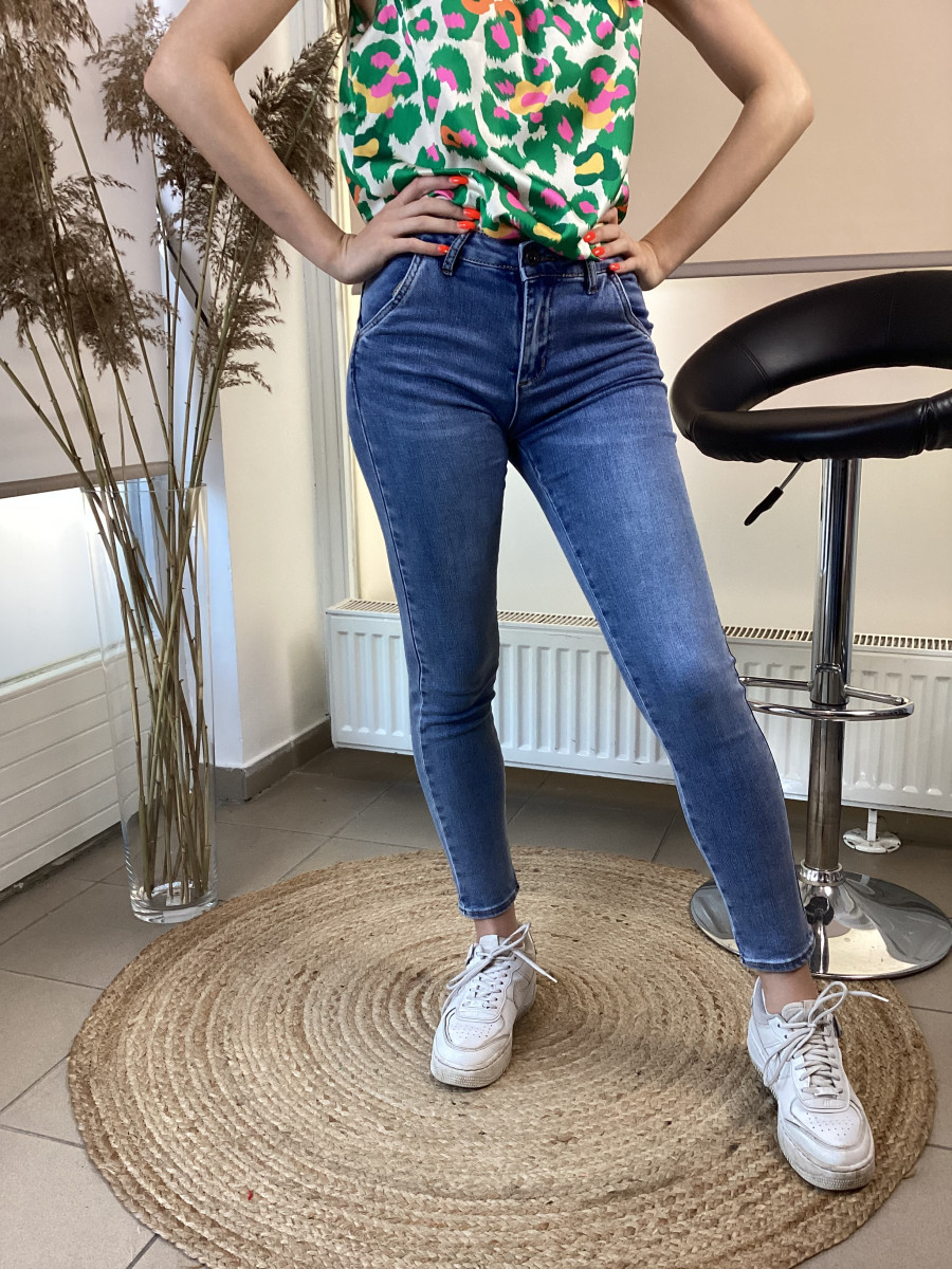 Svédzsebes farmernadrág - világos - Kép 4