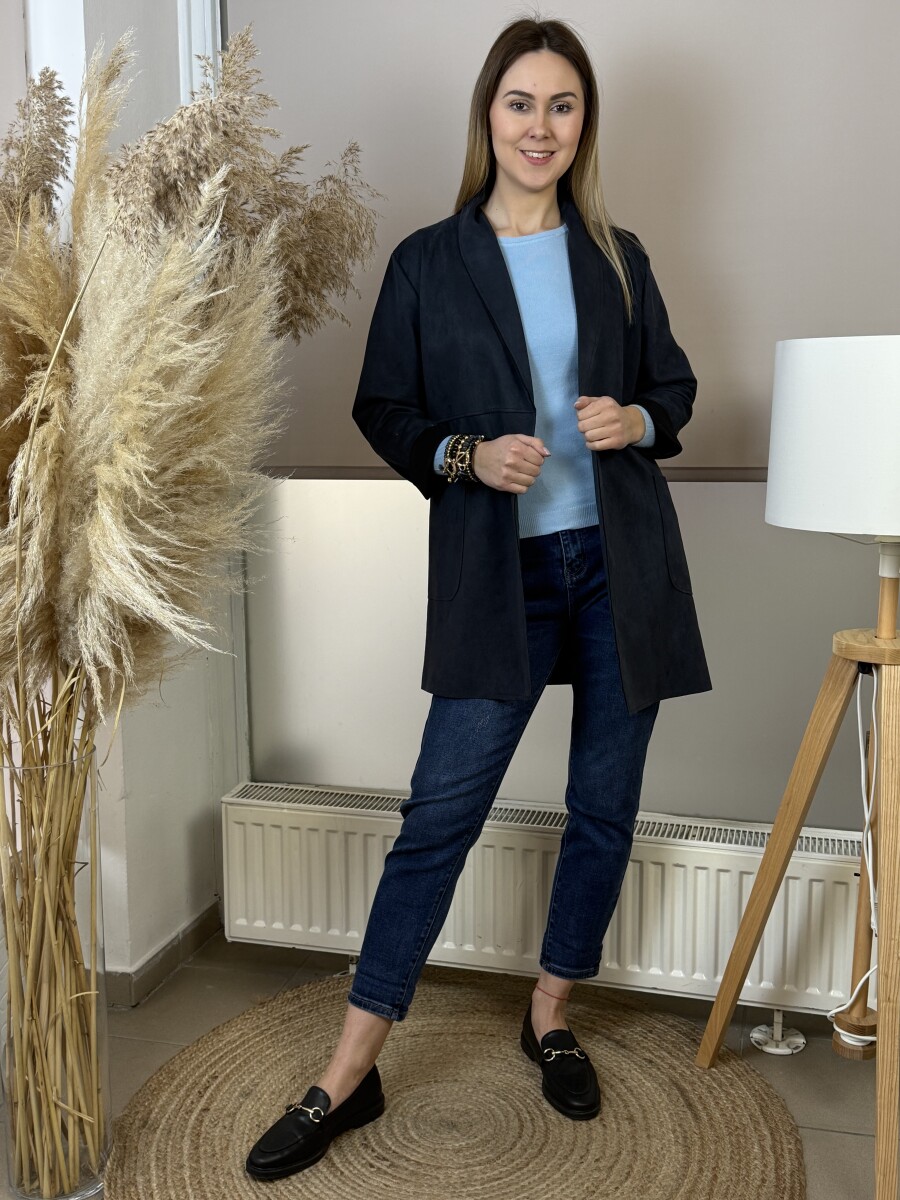 Karmolt mom fit farmernadrág - farmerkék - Kép 10