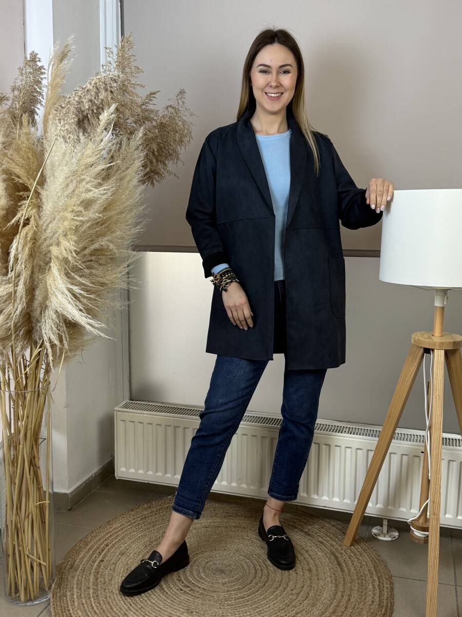 Karmolt mom fit farmernadrág - farmerkék - Kép 11