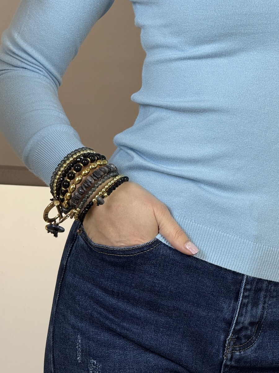 Karmolt mom fit farmernadrág - farmerkék - Kép 9