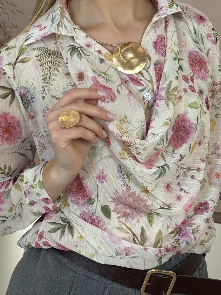 Arany színű karcolt  gyűrű - arany - Kép 5