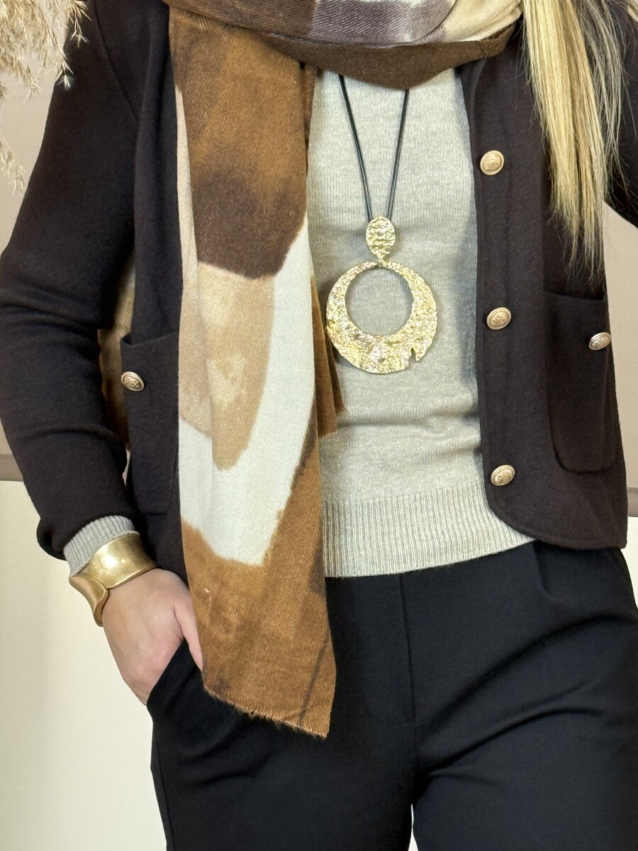 Arany ívelt karkötő - arany - Kép 2