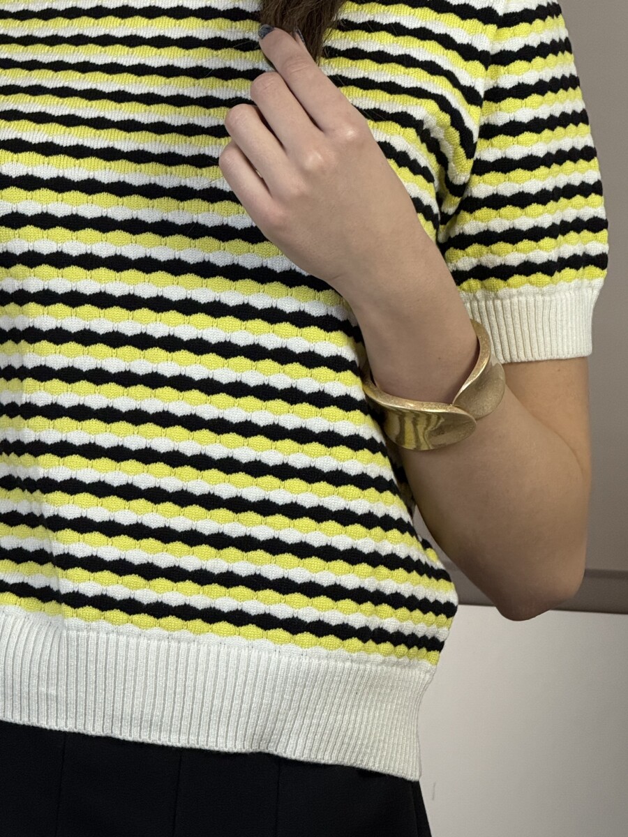 Arany ívelt karkötő - arany - Kép 7